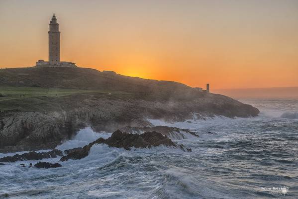 Solpor na Coruña