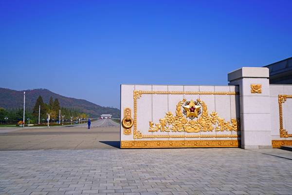 Gate to Kumsusan, Pyongyang, North Korea