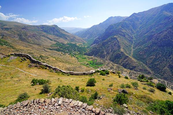 Breathtaking view from the ancient fortress tower, Smbataberd