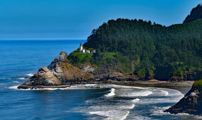 "Standing Sentry - Heceta Head Lighthouse" Oregon