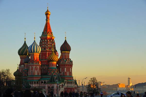 St Basil's Cathedral in the evening light, Moscow