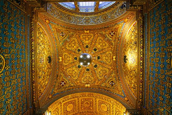 Amazing golden vault of St John's Co-Cathedral, Malta