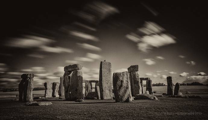 Time passes by Stonehenge