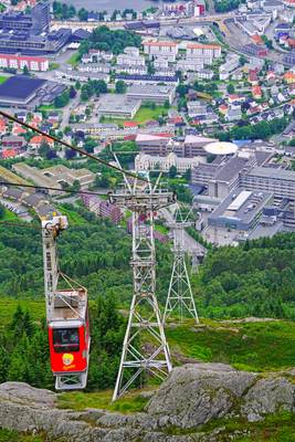 Ulriken Cable Car, Bergen, Norway