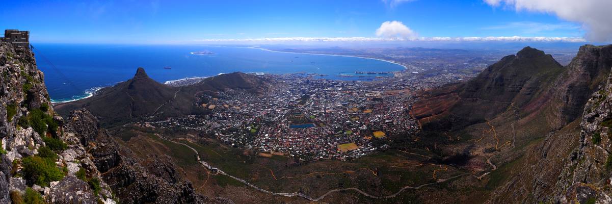 Wide Panorama from Table Mountain, Cape Town [RSA]