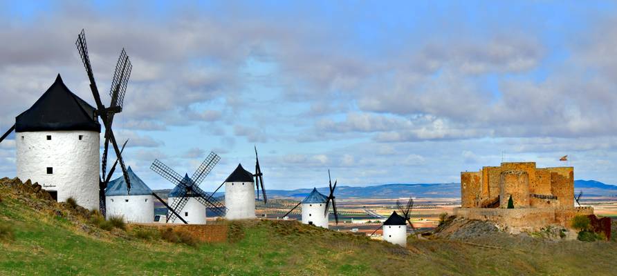 "Windmills and Castle" Consuegra Spain