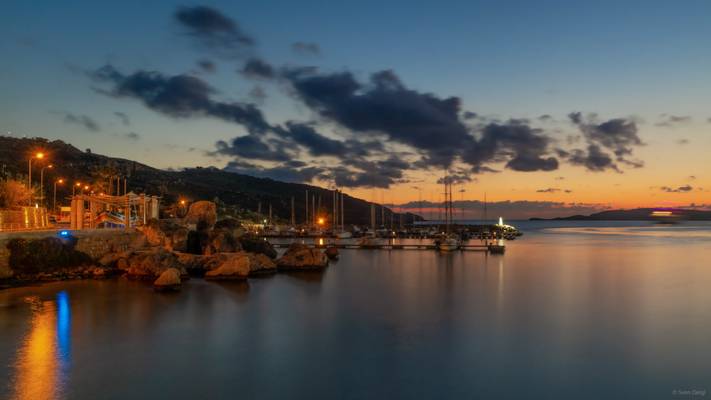 In the morning at the port of Mġarr - Gozo