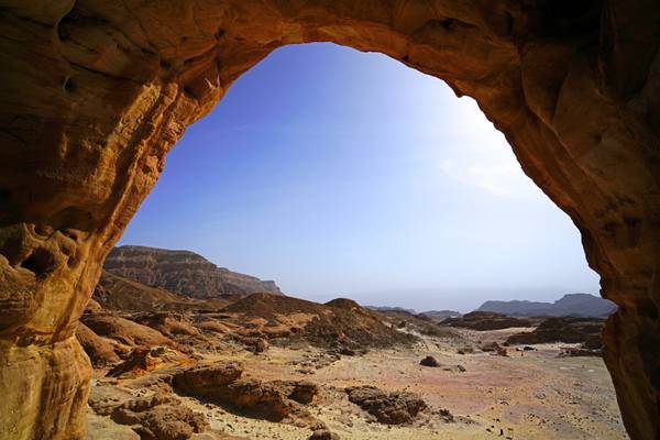 Fabulous view from under the Arch, Timna Park, Israel