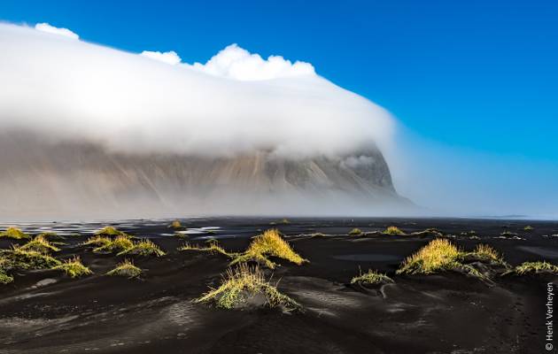 Iceland - Vestrahorn in clouds