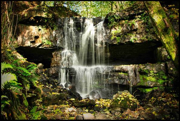 The Linn Caves and Blairskaith Waterfall.