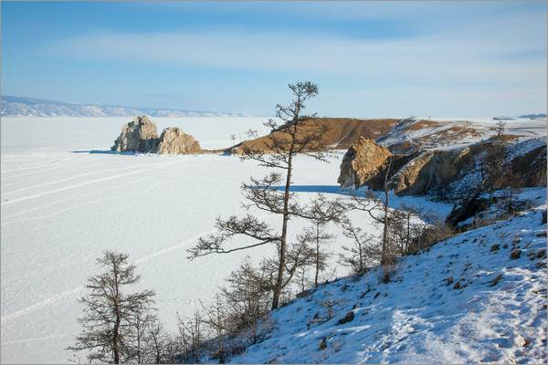 Amazing Baikal winter view