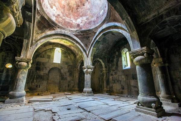 Sanahin Monastery. All Saviors Church gavit. UNESCO World Heritage