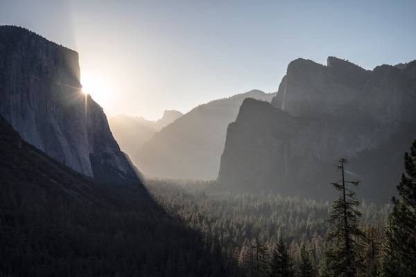Yosemite NP, Tunnel View, sunrise