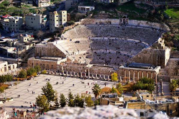 The Roman Amphitheater at Amman - Jordan.