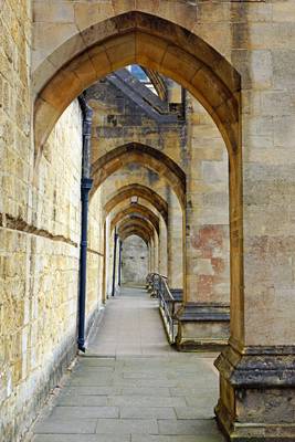 Winchester Cathedral colonnade