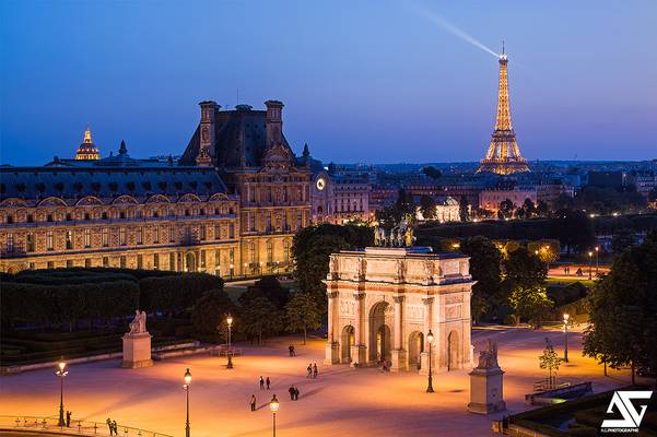 Arc de Triomphe du Carrousel & Tour Eiffel
