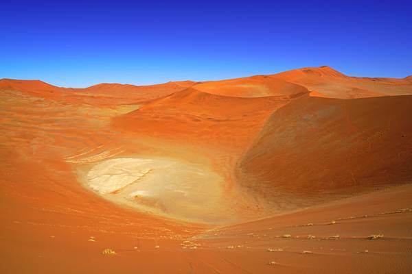 Hidden salt pad behind Big Mama Dune, Sossusvlei, Namibia
