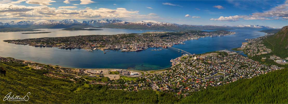 Tromsø Summer panorama, Norway.