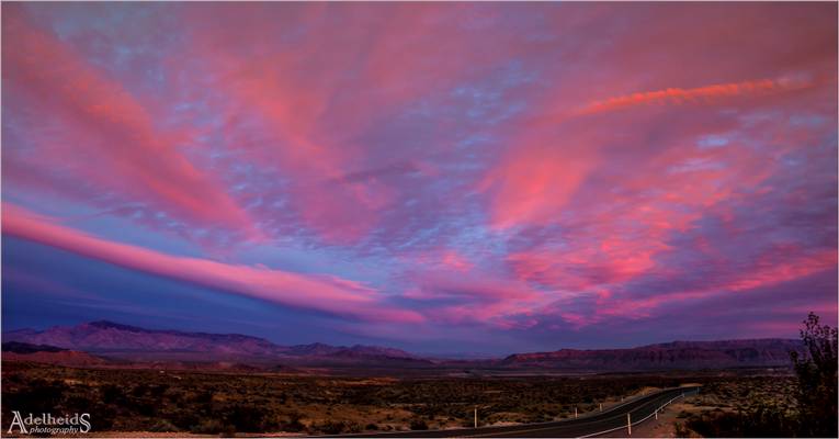 Sunset near Valley of Fire, Nevada, 1/2 (explored)
