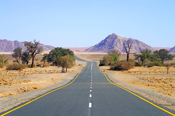 Road into the dunes, Sossusvlei, Namibia