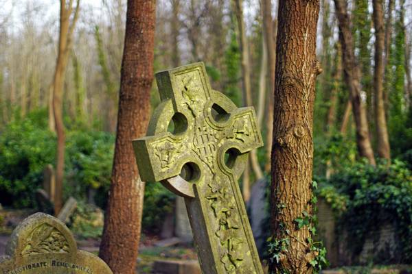 Bent old cross, Highgate Cemetery