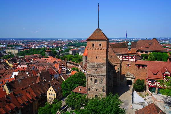 Heathen Tower from Round Tower, Nuremberg Castle