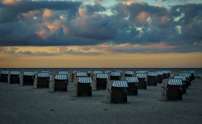 Strandkörbe an der Ostsee