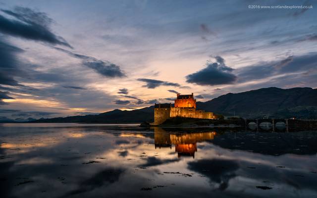 Dusk at Eilean Donan