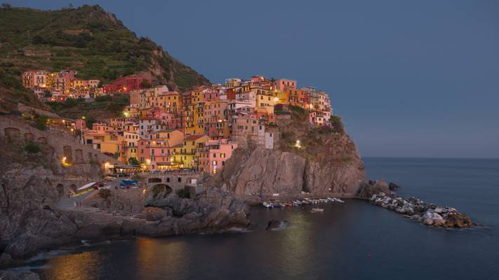 Blue Hour on Manarola