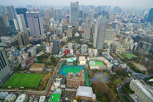 North view from Tokyo Tower, Japan