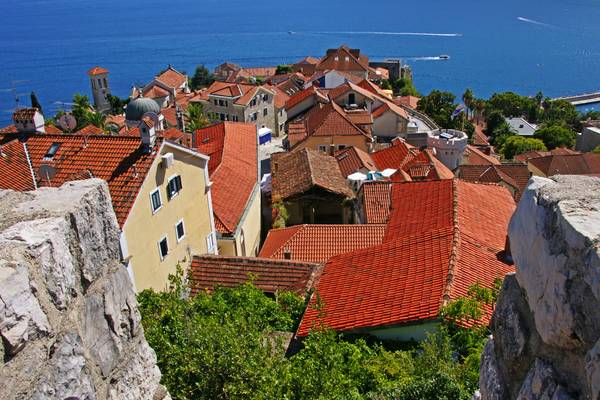 Roofs of Herceg Novi from Kanli Kula