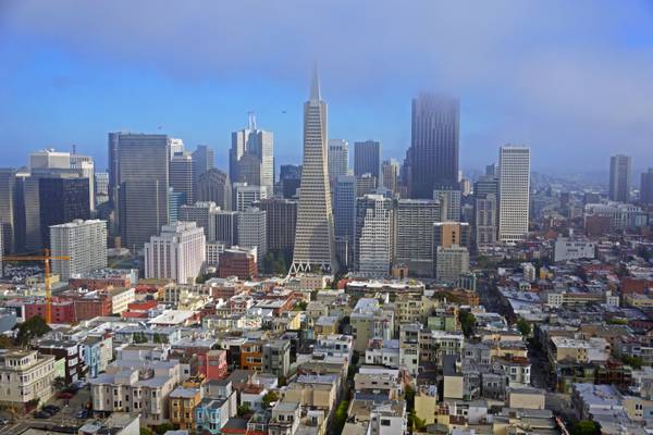 San Francisco downtown from Coit Tower