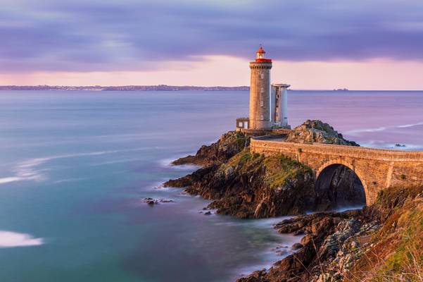 Sunrise at Petit Minou Lighthouse, Bretagne,  France
