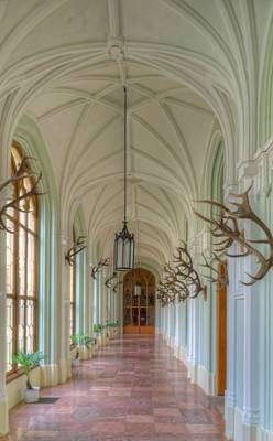 Inside the Palace of Lednice