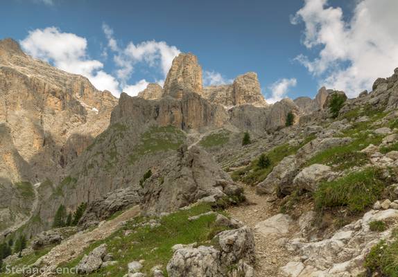 ..verso il Gruppo del Sella - val di Lasties - Sass Pordoi